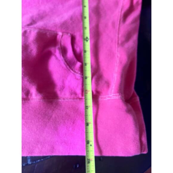 Tommy Jeans Pullover Long Sleeve V Neck Hooded Sweatshirt Small Red Vintage - Picture 12 of 16